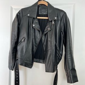 Faux leather jacket size Small